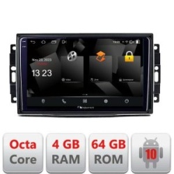 Navigatie Chrysler Jeep 5510-202 Android Octa Core 720p 4+64 DSP 360 camera carplay android auto v2 KIT-202+NAM5510-AXZ_v2