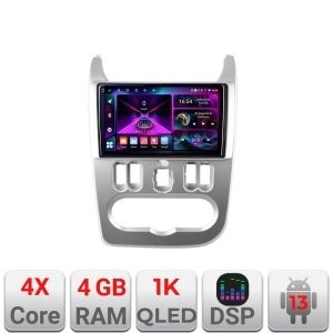 Navigatie Dacia Duster 2010-2012 A-099 4+64 InCell Display 1K Android Waze USB Navigatie Internet Youtube Radio KIT-099+EDT-E209-RK