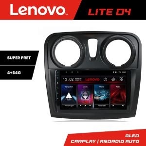 Navigatie Dacia Sandero Logan 2012-2020 Lenovo Kit-sandero 4+64 GB Android Waze USB Navigatie Internet Youtube Radio kit-sandero+LITE-D4-9-4+64