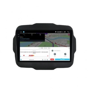 Navigatie dedicata cu Android Jeep Renegade dupa 2014, 4GB RAM, Radio GPS Dual Zone, Display 2K QLED 9.5" Touchscreen, Internet Wi-Fi si slot SIM 4G, Bluetooth, MirrorLink, USB, Waze - Img 6