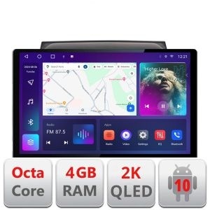 Navigatie dedicata Mitsubishi L200 2006-2014 N-094 Edonav ecran 13" 2K 4+32 Android Waze USB Navigatie 4G 360 Toslink Youtube KIT-094+EDT-E413-2K