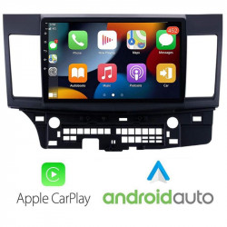 Navigatie Dedicata Mitsubishi Lancer Ecran 9” Functie Carplay Android Auto Radio Carkit Bluetooth Intrare Camera Marsarier USB Comenzi Volan Model J-037