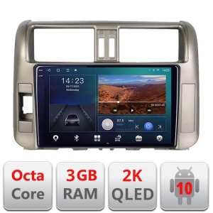 Navigatie dedicata Toyota Prado 2010-2013 B-347 Android Ecran 2K QLED octa core 3+32 carplay android auto KIT-347+EDT-E310V3-2K