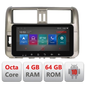 Navigatie dedicata Toyota Prado 2010-2013 I-347 4+64 Lenovo ecran 10.33" Android Waze USB Navigatie Internet Youtube Radio