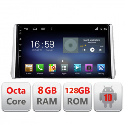 Navigatie dedicata Toyota Rav4 2018- F-RAV4 Octa Core cu Android Radio Bluetooth Internet GPS WIFI DSP 8+128GB 4G