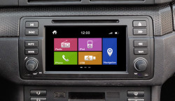NAVIGATIE DYNAVIN N6-E46 DEDICATA BMW SERIA 3 E46 CARKIT PARROT DUAL RADIO TUNER AFISAJ OBC PDC CAMERA VIDEO CADOU MODEL PREMIUM