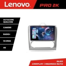 Navigatie Ford Focus 2 Automat Lenovo Kit-140-automatic 8 core QLED 2K 12+256 360 Android Waze USB Navigatie Internet Youtube Radio KIT-140-AUTOMATIC+PRO-2K-9-12+256