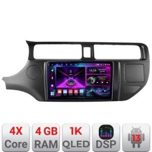 Navigatie Kia Rio 2011-2013 A-204 4+64 InCell Display 1K Android Waze USB Navigatie Internet Youtube Radio KIT-204+EDT-E209-RK