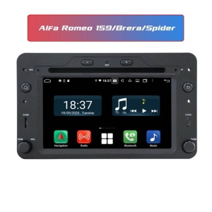 NAVIGATIE OEM LOOK CU DVD ANDROID DEDICATA ALFA ROMEO 159 SPIDER BRERA ECRAN IPS 7" INTERNET 4G OCTACORE 4GB + 64GB SUNET DSP DVR CARKIT BLUETOOTH GPS COMENZI PE VOLAN ANDROID AUTO CARPLAY WIRELESS
