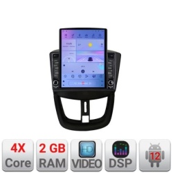 Navigatie Peugeot 207 K-PE01 ecran tip TESLA 9.7" cu Android Radio Bluetooth Internet GPS WIFI 2+32 DSP Quad Core KIT-PE01+EDT-E708
