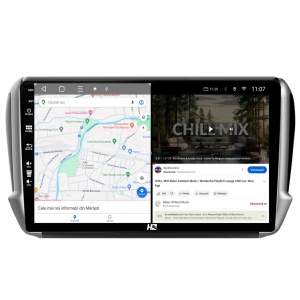 Navigatie Peugeot 208/2008 (2012+), 4GB RAM, Android, Quadcore, DSP, GPS, Wi-FI, Carplay, Android Auto, USB, Bluetooth, Waze, Touchscreen, 10.1 Inch - Img 4