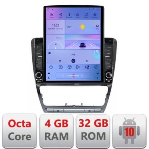 Navigatie Skoda Octavia 2 2005-2013 Manual H-005 ecran tip TESLA 9.7" cu Android Radio Bluetooth Internet GPS WIFI 4+3 KIT-005+EDT-E710 - Img 2