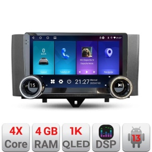 Navigatie Smart For Two 2010-2015 Kit-Smart10 Edotec 4+64 10.5 inch Incell 1K android Wifi 5Ghz gps internet KIT-SMART10+EDT-E211-RK