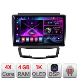 Navigatie Ssangyong Korando 2011-2013 A-159 4+64 InCell Display 1K Android Waze USB Navigatie Internet Youtube Radio KIT-159+EDT-E209-RK