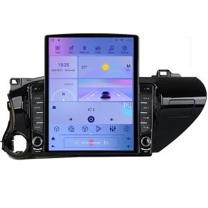 Navigatie TOYOTA Hilux 2016- H-TY59 ecran tip TESLA 9.7" cu Android Radio Bluetooth Internet GPS WIFI 4+32GB DSP 4G Oc KIT-TY59+EDT-E710 - Img 2