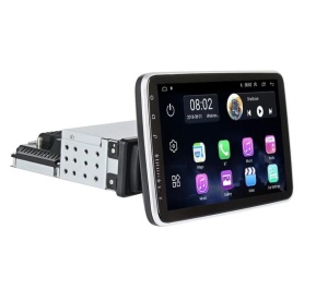 Navigatie Universala 1DIN Android12 Display IPS 9" Touchscreen Reglabil 360 Grade 2 + 32GB Radio GPS Internet Wi-Fi Bluetooth Carplay USB Waze