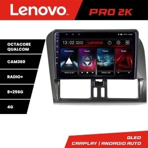 Navigatie Volvo XC60 2014-2018 Lenovo 8 core QLED 2K 8+256 360 Android Waze USB Navigatie Internet Youtube Radio KIT-272-14+PRO-2K-9-8+256