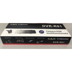 Oglinda cu DVR Ecran de 4.3" Camera fata FullHD si marsarier, unghi 170 grade, Model CarVision DVR R-01