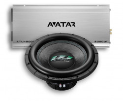 Pachet Subwoofer auto Deaf Bonce DB SA 252 D1 + Amplificator Avatar ATU 2000.1