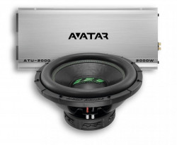Pachet Subwoofer auto Deaf Bonce DB SA 2715 D1 + Amplificator Avatar ATU 2000.1