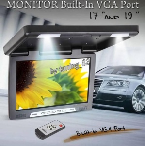 PLAFONIERA AUTO CU MONITOR LCD 17 '' USB SD PLAYER SI 2 INTRARI VIDEO MODEL PNI MP1710! MONTAJ CALIFICAT IN TOATA TARA ! - Img 13
