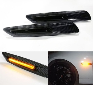 Semnalizari Aripa Led Carbon BMW E60, E61, E90, E91, E81, E82, E88 - BTLL-104-D