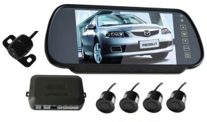 Senzori parcare cu camera video si display LCD de 7 in oglinda S608
