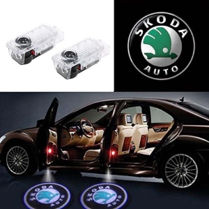 Set 2 Lampi Logo Portiere Skoda Octavia, Roomster, Fabia, Superb - KH-S4