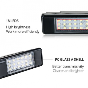 Set 2 Lampi Numar Led Citroen C2, C3, C4, C5, C6, C8 - BTLL-086
