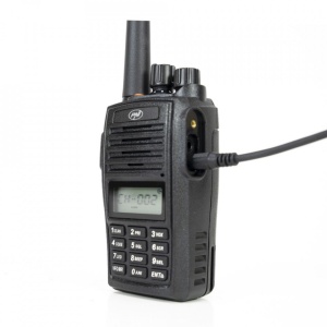 Statie radio portabila PNI PMR R18, 446MHz, 0.5W, 128 canale, 16 PMR si tonuri 50 CTCSS si 104 DCS, Radio FM, programabila, Waterproof IP67