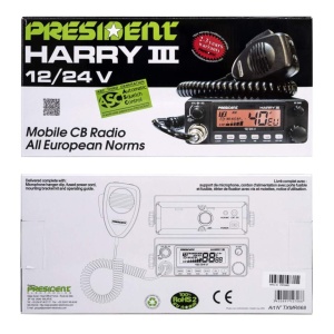 Statie Radio PRESIDENT Ronald 10/12m, AM-FM, 12V, Scan, RF Gain, NB, ANL, Hi-Cut - Img 2