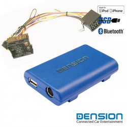 Adaptor USB iPod iPhone AUX-IN Bluetooth Dedicat BMW Seria 3 E36 Seria 3 E46 Seria 5 E39 Seria 7 E38 X5 E53 Z3 Z8 Model Dension Gateway Lite BT Bluetooth BT GBL3BM1 (BMW, 17 Pini)