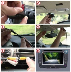 CAMERA DASH CAM DVR DE FILMARE TRAFIC APLICATIE TELEFON ADAS INREGISTRARE CONTINUA 24/7 CLARION 2K GV-F100 M01 - Img 9