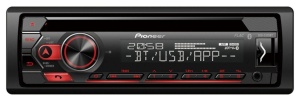 CD player auto Pioneer DEH-S320BT, 1DIN, Bluetooth, Spotify, 4x50W, USB, compatibil dispozitiv Android, Pioneer ARC App