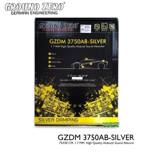 Insonorizant Auto Ground Zero GZDM 3750-AB Silver, Foaie 750 x 500 mm, grosime material 1.77 mm