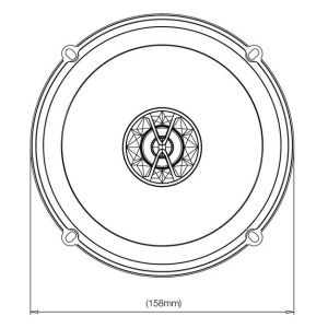 DIFUZOARE COAXIALE DE 16.5CM, 50W RMS