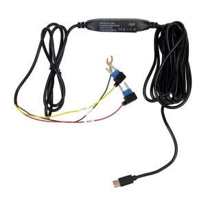 Kit cablu hardwire monitorizare parcare pentru alimentare camera DVR auto-camion compatibil 70Mai, M310 / A510 / A810 / M500 / Omni sau orice camera DVR cu alimentare type-C, intrare 12V/24V, iesire 5V 2.5A, lungime 3.5 metri