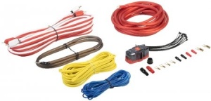 Kit De Cabluri Subwoofer Pentru Instalare Amplificator Auto VIBE cablu alimentare 5 m 8AWG cablu masa 1 m 8AWG