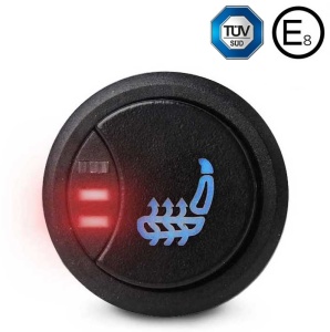Kit Incalzire In Scaune Auto Carbon Buton Push Slim Oem Look 3 Pozitii Model EDOTEC EDT-IS300