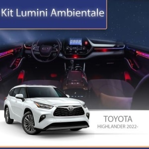 Lumini ambientale dedicate Toyota Highlander 2022 set complet control telefon sau sistem original