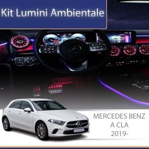Lumini Ambientale dedicate ventilatoare spate Mercedes A W177 CLA W118 sistemul original sau telefon AMB-ME-W177-03