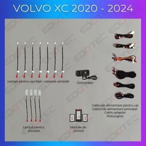 Lumini ambientale Volvo XC40 2020-2024 dedicat lampă pentru picioare șu uși control telefon sau sistem original AMB-VLV-XC40-2020 - Img 2