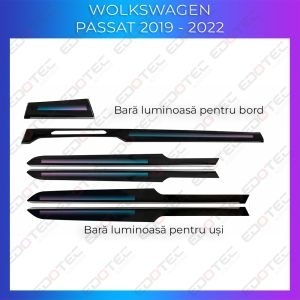 Lumini ambientale VW Passat 2016-2022 trimuri control telefon sau sistem original AMB-VW-B8-TRIMMS - Img 2