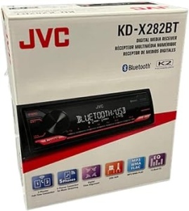 Media Player Auto JVC KD-X282BT, 4 X 50W, Bluetooth, USB, Radio FM, Panou Frontal Detașabil Conectare multipla 2 Telefoane