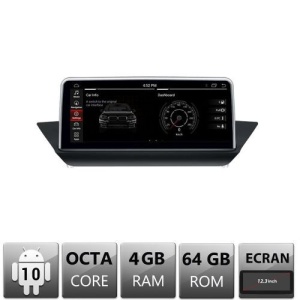 NAVIGATIE ANDROID 10 DEDICATA BMW X1 E84 CIC 2010-2015 ECRAN 12,3” CAPACITIV INTERNET WIFI PROCESOR CORTEX A9 1,6GHZ 4GB RAM 64GB ROM CARKIT BLUETOOTH PRELUARE AGENDA TELEFONICA MIRROR LINK MODEL EDT-E84-V2