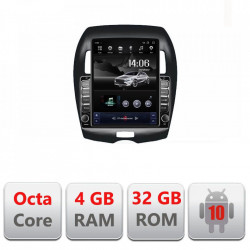 NAVIGAȚIE ANDROID 10 DEDICATA CITROEN AIRCROSS/ MITSUBISHI ASX ECRAN CAPACITIV TIP TESLA 9,7" PROCESOR OCTACORE 4GB RAM 32GB MEMORIE INTERNA DVR CARKIT BLUETOOTH MIRROR LINK MODEL TESLA KIT-026+EDT-E710
