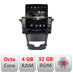 NAVIGAȚIE ANDROID 10 DEDICATA SSANGYONG KORANDO 2014-2015 ECRAN CAPACITIV TIP TESLA 9,7" PROCESOR OCTACORE 4GB RAM 32GB MEMORIE INTERNA DVR CARKIT BLUETOOTH MIRROR LINK MODEL TESLA KIT-1159+EDT-E709
