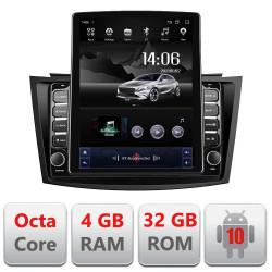 NAVIGAȚIE ANDROID 10 DEDICATA SUZUKI SWIFT 2010-2017, ECRAN CAPACITIV TIP TESLA 9,7" PROCESOR OCTACORE 4GB RAM 32GB MEMORIE INTERNA DVR CARKIT BLUETOOTH MIRROR LINK MODEL TESLA KIT-179+EDT-E709
