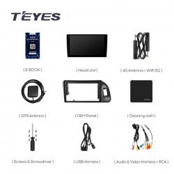 NAVIGATIE AUTO TEYES CC3 AUDI Q5 8R 2008-2017 4+64GB 9" QLED OCTA-CORE 1.8GHZ, ANDROID 4G BLUETOOTH 5.1 DSP