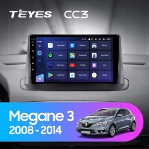 Navigatie Auto Teyes CC3L Renault Megane 3 2008-2014 4+32GB 9" IPS Octa-core 1.6Ghz, Android 4G Bluetooth 5.1 DSP